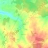Mappa topografica Courcellas, altitudine, rilievo