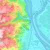 Mappa topografica Les Arlettes, altitudine, rilievo