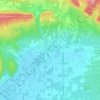 Mappa topografica Les Vincenty, altitudine, rilievo
