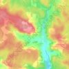 Mappa topografica Chez Tillet, altitudine, rilievo