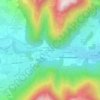 Mappa topografica Entreverges, altitudine, rilievo