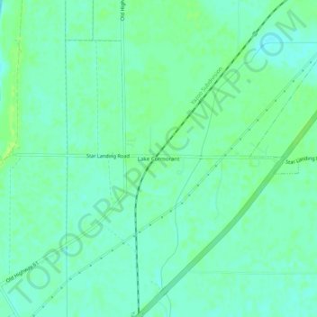Mappa topografica Lake Cormorant, altitudine, rilievo
