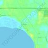 Mappa topografica Turtle Bayou, altitudine, rilievo