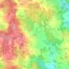 Mappa topografica Soulhac, altitudine, rilievo