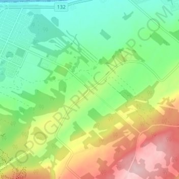 Mappa topografica Matane-Est, altitudine, rilievo
