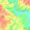 Mappa topografica Foliet, altitudine, rilievo