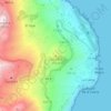 Mappa topografica La Caleta, altitudine, rilievo