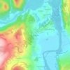 Mappa topografica Paris-Debout, altitudine, rilievo
