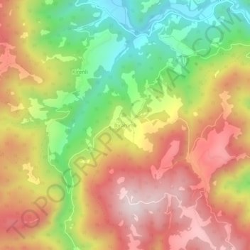Mappa topografica İbrahimli, altitudine, rilievo