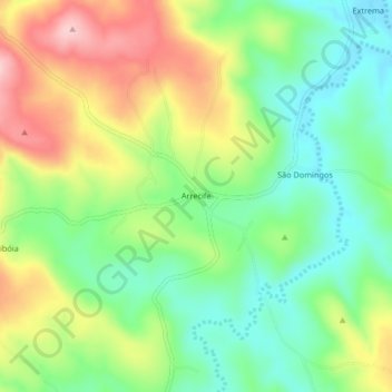 Mappa topografica Arrecife, altitudine, rilievo