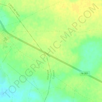 Mappa topografica Cantón, altitudine, rilievo