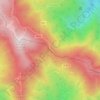 Mappa topografica Passo della Calla, altitudine, rilievo