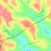 Mappa topografica Big Cone Ridge, altitudine, rilievo