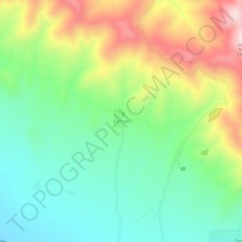 Mappa topografica Kertek, altitudine, rilievo