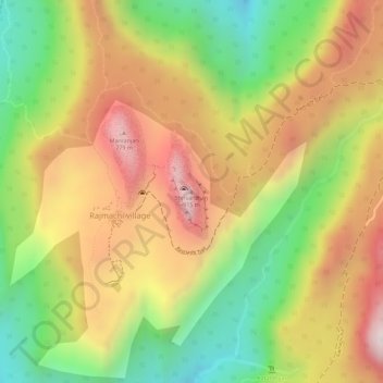 Mappa topografica Shrivardhan, altitudine, rilievo