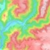 Mappa topografica Manhaval, altitudine, rilievo