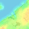 Mappa topografica Millen Bay, altitudine, rilievo