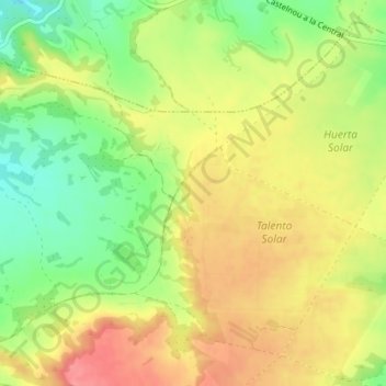 Mappa topografica Migalo, altitudine, rilievo