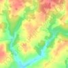 Mappa topografica Le Burg, altitudine, rilievo