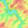 Mappa topografica Lucenay, altitudine, rilievo