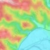 Mappa topografica Pech Merle, altitudine, rilievo
