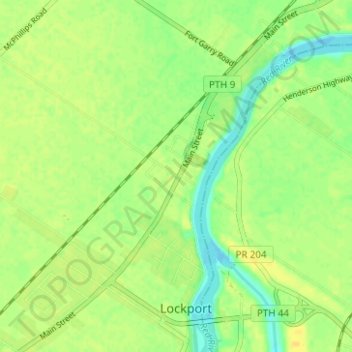 Mappa topografica Little Britain, altitudine, rilievo