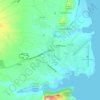 Mappa topografica Lihue, altitudine, rilievo