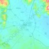 Mappa topografica Λάρισα, altitudine, rilievo