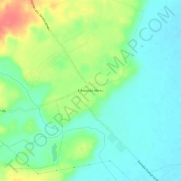 Mappa topografica Edmundo Abreu, altitudine, rilievo