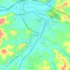 Mappa topografica South Buckhannon, altitudine, rilievo