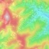 Mappa topografica La Triche, altitudine, rilievo