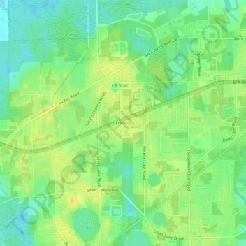 Mappa topografica Francis, altitudine, rilievo