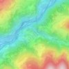 Mappa topografica Gudon, altitudine, rilievo