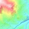Mappa topografica Giarrossa, altitudine, rilievo
