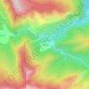Mappa topografica Rouainette, altitudine, rilievo