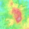 Mappa topografica Les Taffres, altitudine, rilievo
