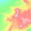 Mappa topografica Ticlla, altitudine, rilievo