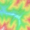 Mappa topografica Salientes, altitudine, rilievo
