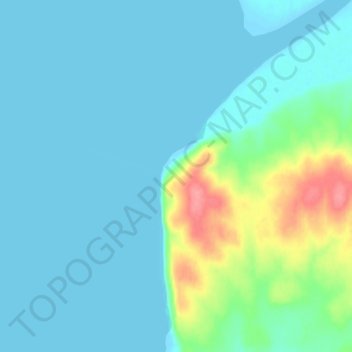 Mappa topografica Nushagak, altitudine, rilievo