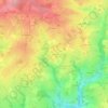 Mappa topografica Le Geay, altitudine, rilievo