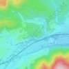 Mappa topografica Hoube, altitudine, rilievo