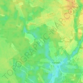Mappa topografica Bredebeck, altitudine, rilievo