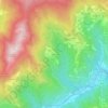 Mappa topografica Lenzari, altitudine, rilievo
