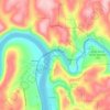 Mappa topografica Mahoning, altitudine, rilievo