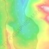 Mappa topografica Codelco Andina, altitudine, rilievo