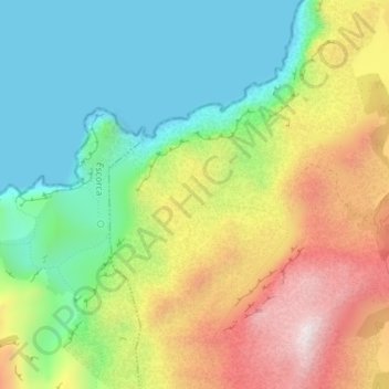 Mappa topografica Pla dels Egües, altitudine, rilievo