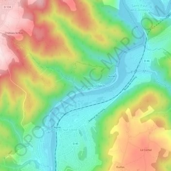 Mappa topografica Nurol, altitudine, rilievo