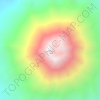 Mappa topografica Cerro Chiliques, altitudine, rilievo