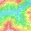 Mappa topografica Vicanini, altitudine, rilievo