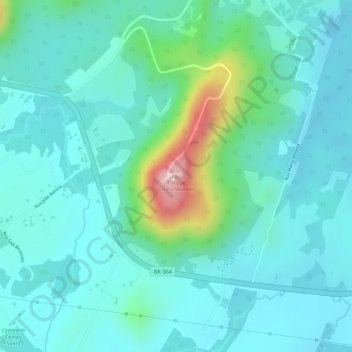 Mappa topografica Parque Chico Mendes, altitudine, rilievo